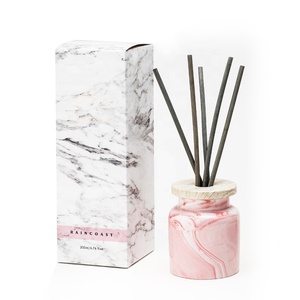 RAINCOAST <span class=keywords><strong>Diffusore</strong></span> per Ambienti in Ceramica Effetto Marmo da 200ml Eco-Friendly <span class=keywords><strong>con</strong></span> <span class=keywords><strong>Bastoncini</strong></span> in Legno per Fragranza Casa Regalo - Product Image 2