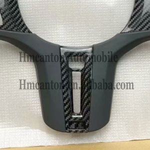 Cubierta de <span class=keywords><strong>volante</strong></span> de fibra de carbono de alta calidad para <span class=keywords><strong>BMW</strong></span> G30 G32 G15 G16 1 2 <span class=keywords><strong>3</strong></span> 4 Series cubierta de decoración de <span class=keywords><strong>volante</strong></span> de coche embellecedor - Product Image 5