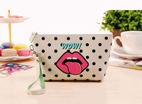 Trousse de Toilette Personnalisée en Cuir PU pour Femme, Motif Dessin Animé, pour Voyage, Maquillage et Cosmétiques