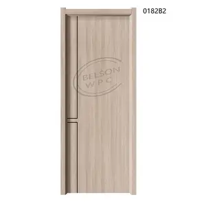 Produttore cinese impermeabile smerigliato vetrate in legno resistente all'acqua bagno WPC porte