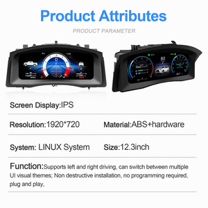 แผงหน้าปัดดิจิตอล LCD รุ่นใหม่ อัพเกรดแล้ว พร้อมมาตรวัดความเร็วแบบดิจิตอล สำหรับรถยนต์ Lexus L570 ปี 2007-2015 - Product Image 5