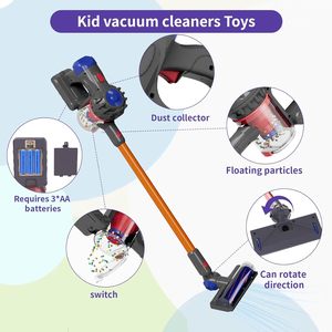 Ensemble d'outils de nettoyage intérieur 3-en-1 pour enfants - Mini aspirateur jouet en plastique pour jeu d'imitation, certifié ASTM/EN71, fonctionne avec 3 piles AA - Product Image 3