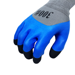 13<span class=keywords><strong>วัด</strong></span>ไนลอนสีฟ้ายางถักถุงมือทำงานเคลือบด้วยโฟมยางปลายฝ่ามือของ<span class=keywords><strong>นิ้ว</strong></span>เพื่อเสริม - Product Image 2