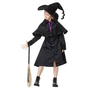 Disfraz de Maga para Niñas, Vestido Negro para Halloween, Disfraz de Bruja para Fiesta de Disfraces - Product Image 5