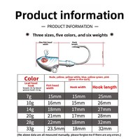 Hameçon Ultra Point Coloré pour Leurre Minnow, Tête de Jig avec Yeux en Acier Inoxydable, Matériel de Pêche pour la Pêche à la Mouche en Eau Douce et en Rivière