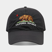 Casquette de baseball style américain avec broderie d'ours grimpant, en PVC, 6 panneaux, séchage rapide, vintage, sportive, réglable, mode urbaine, protection solaire