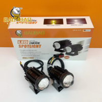 Faro Antiniebla LED de Doble Color para Motocicleta, Luz de Conducción Diurna DRL, Foco Delantero para Moto, ¡Gran Oferta!