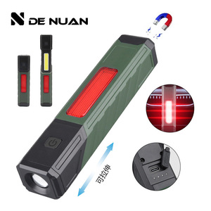 ไฟฉายอลูมิเนียมอัลลอยแบบชาร์จไฟได้ ไฟ LED สำหรับงานอุตสาหกรรม พร้อมตะขอแม่เหล็กและคลิปหนีบ พับได้ 90 องศา - Product Image 2