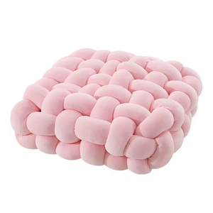 <b>Z</b> Colorful Woven Square Cushion Soft Knot Pillow Decorative Throw Cushion for Sofa <b>Bed</b> Chair Dorm Room Home Decoration - Product Image 1