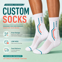 Chaussettes de sport athlétiques mi-mollet personnalisées avec logo, respirantes en maille, unisexe, pour le basketball, haute qualité, faible MOQ