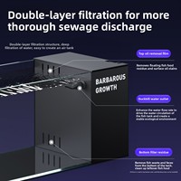 2025 nouveau réservoir de flux de bureau moderne filtre latéral en verre Ultra-clair auto-circulant écologique aménagement paysager écologique petit