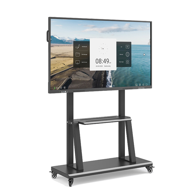 Stand Full HD 4K TV Class Digital Smart Board 75 Inch All-in-one PC Interactive Whiteboard