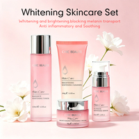 Ensemble de soins du visage éclaircissant et rajeunissant à la niacinamide, personnalisé avec votre marque privée, comprenant un revitalisant cutané et une crème nourrissante