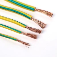Câble flexible monophasé jaune-vert pour mise à la terre