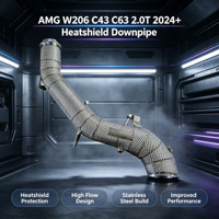 Tuyau d'échappement spécial pour Mercedes Benz avec pare-chaleur AMG C43 C63 W206 2.0T 2024+