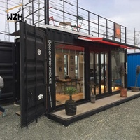 Conception de café préfabriqué, café conteneur pop-up, maison-bar à vendre