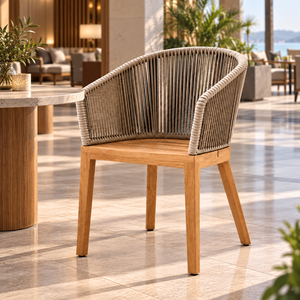 Complete your home with a teak <b>chair</b> that combines natural <b>wood</b> appeal with a classic and welcoming appearance - Product Image 1