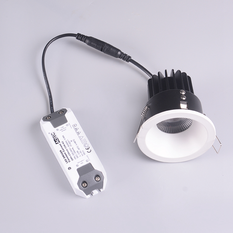 Round Deep Cup Dimmable LED Downlights 10W 75mm Cutting Anti Glare