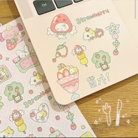 Autocollants créatifs mignons personnalisés autocollants adhésifs avec des motifs d'anime et de dessins animés, adaptés aux journaux des enfants