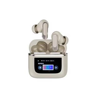 V8หูฟังไร้สายแบบอินเอียร์สำหรับ BT 5.3 TWS หูฟัง LCD หน้าจอสัมผัสตัดเสียงรบกวนหูฟังไร้สายแบตเตอรี่จอแสดงผลดิจิตอล - Product Image 5