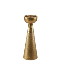 Support de bougie en fer forgé fait main, finition martelée, imprimé en typographie, durable, pour extérieur, patio, Pâques, Noël, maison