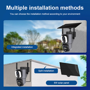 Chafon 360 độ kép Lens Dome CCTV năng lượng mặt trời Máy ảnh màn hình kép với Dual PIR phát hiện con người 4 gam Sim lưu trữ thẻ cho sử dụng ngoài trời - Product Image 5