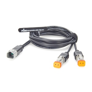 Kabel Otomotif Deutsch 2 Pin Male ke Dual Female Y Splitter Seri DT DT04-2P ke DT06-2S-E008 untuk Mobil Truk Kapal - Product Image 2