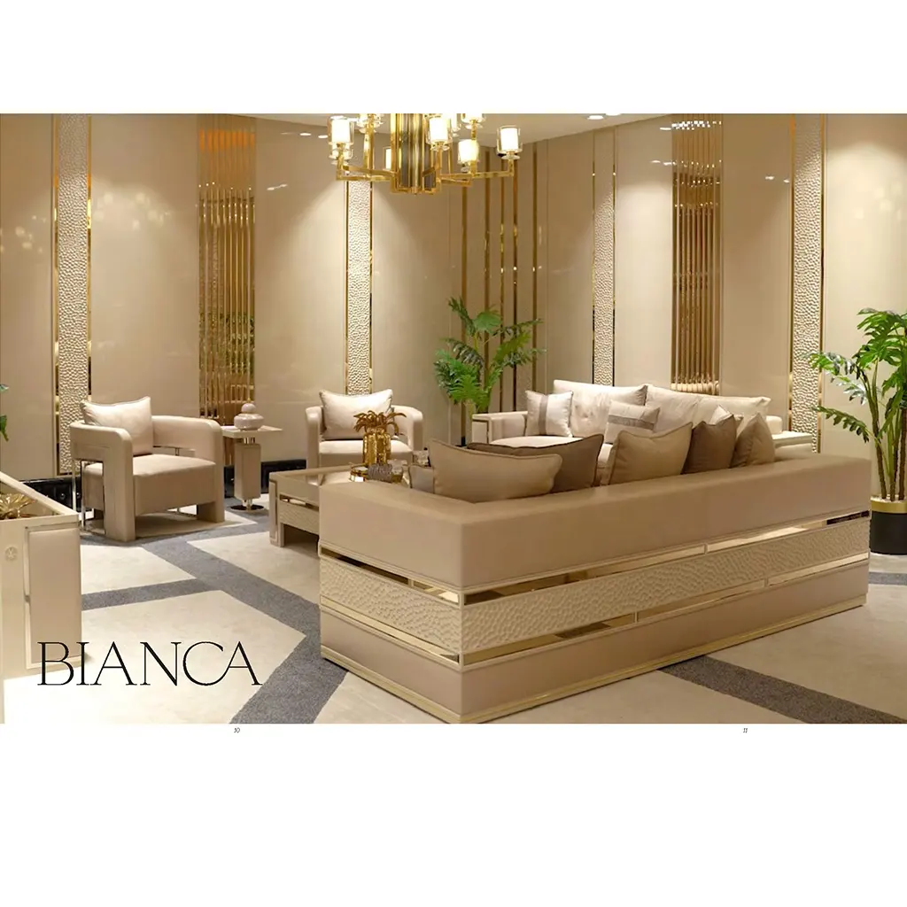 Stile italiano turco di lusso europeo moderno Minimal soggiorno mobili divano Set poltrona Interior Design decorativo