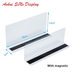 Kệ Siêu Thị Hình Chữ L Từ Tính Bằng Nhựa PVC Dụng Cụ Chia Ngăn Trưng Bày Hàng Hóa Cho Kệ - Product Image 2