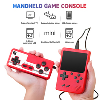 Mini console de jeu portable, arcade rétro nostalgique, machine de jeu classique 400-en-1 pour enfants, double manette