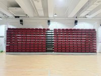 Tribune télescopique mobile pour gymnase intérieur, sièges pliants rétractables, système de tribunes pour spectateurs de stade