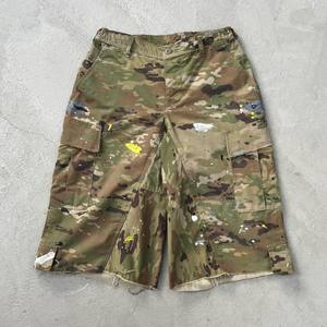 Pantalones Cortos Cargo Camuflados Estilo Vintage Lavado HG, con Logotipo Personalizado, para Hombre, Corte Holgado, Pierna Ancha, Estilo Táctico - Product Image 3