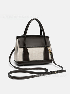 Bolso Tote de Lona Elegante de Guangzhou con Asa Superior y Correa Ajustable, Bolso Tote de Cuero PU de Gran Capacidad para Mujer - Product Image 4