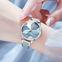 8012 Modische Süße Quarz-Damenuhr Sanfte Mädchen-Armbanduhr Lässig Minimalistisch Wasserdicht Sport Edelstahlband Analog