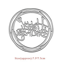 Fustelle in Metallo per Compleanno, per Scrapbooking e Creazione di Biglietti, Coltello per Fustellatura