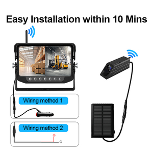 IP67 Waterproof Screen With Magnetic Wireless <b>Camera</b> for Side View and Backup Reverse Forklift, <b>Solar</b> Power Bank Wireless- FR-SR - Product Image 6