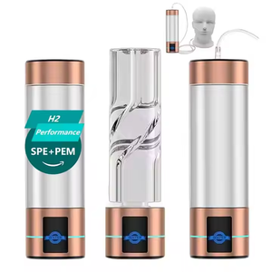 Best Verkopende Groothandel Spe Pem Usb Oplaadbare Draagbare Waterstof Generator H2 Rijk Glas Water Thermosfles Voor Huishoudelijk Gebruik - Product Image 2