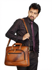 Nuevo Maletín de Cuero Genuino 100% B S International, Clásico, Casual, de Negocios, Impermeable, para Portátil - Product Image 3