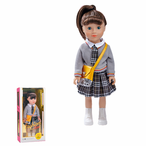 Nouvelle poupée en vinyle PVC de 18 pouces, poupées de mode pour filles, ensemble cadeau éducatif pour Noël et anniversaire - Product Image 2