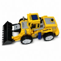 Juguete Robot Bulldozer Transformable con Sonido y Luz, Ojos Brillantes, Vehículo de Construcción para Niños, Regalo de Cumpleaños