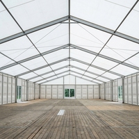 Tente de stockage industrielle temporaire TENTCHO, grande tente extérieure robuste 30x30, imperméable en PVC