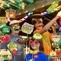 PZ314 Happy Sukkot Photo Booth Props Sukkot Photo Props pour Sukkot Party Decorations Supplies