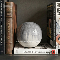 Merlin Living Nordic Home Decor Bola Keramik Berlapis Kaca untuk Dekorasi Ruang Tamu Aksesoris Dekorasi