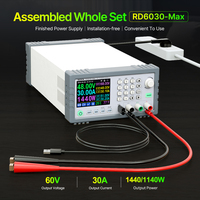 RD RIDEN RD6030-Max Kit Complet Alimentation de Laboratoire de Banc 60V 30A CA/CC à Contrôle Numérique Réglable pour Charge de Batterie 1140W/1440W