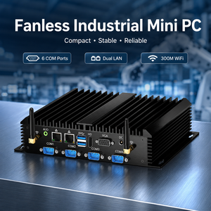 PC industriel, PC industriel sans ventilateur, mini PC avec processeur de 5e génération I3 I5 I7, mini PC double cœur DDR3, 6 ports COM, sans ventilateur, <span class=keywords><strong>OPS</strong></span> HD VGA - Product Image 1