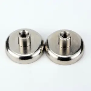 Factory Customized Wholesale Various Sizes Heavy Duty Neodymium Pot Magnet Metal Magnet Permanent Hook Magnet