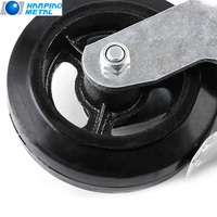 Hanpiao 3 "4" 5 "6" 8 "roulette pivotante de frein roue de verrouillage industrielle pour chariot roulettes PU