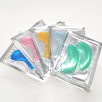 Patchs pour les yeux personnalisés, patchs sous les yeux, patchs pour les yeux hydratants au collagène avec paillettes colorées pour raffermir la peau