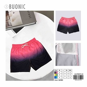 Buonic Pantaloncini da bagno sfumati da uomo M L XL XXL Pantaloncini da bagno ad asciugatura rapida per il nuoto in spiaggia P08074-10 - Product Image 3