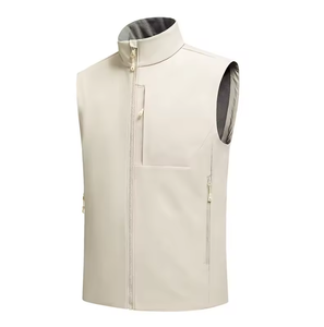 Chaleco softshell unisex impermeable y resistente al desgaste con logotipo personalizado al por mayor, chaleco para senderismo al aire libre. - Product Image 5